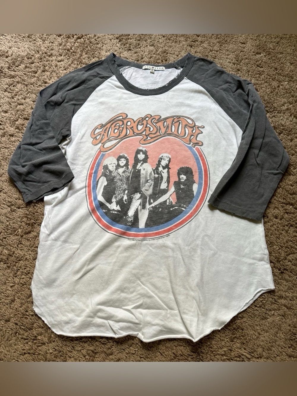 Aerosmith Junk Food Baseball Tee